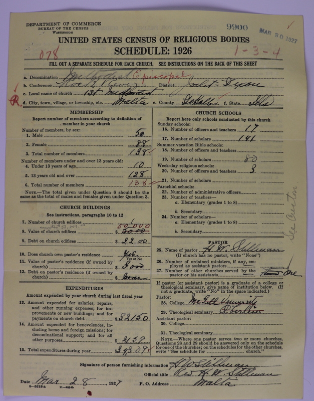 Scan of Methodist Episcopal Church: 9900