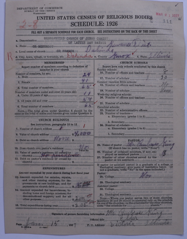 Scan of Reorganized Church of Jesus Christ of Latter Day Saints: 111
