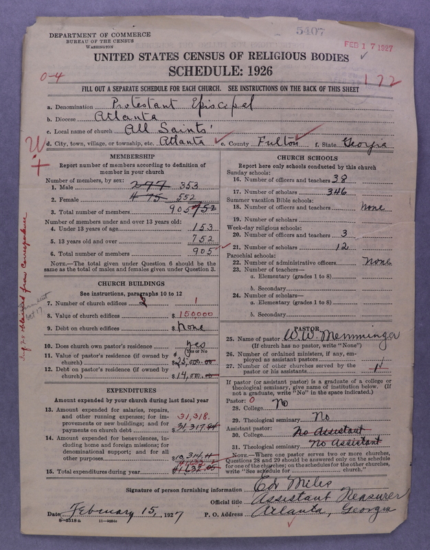 Scan of Protestant Episcopal Church: 5407