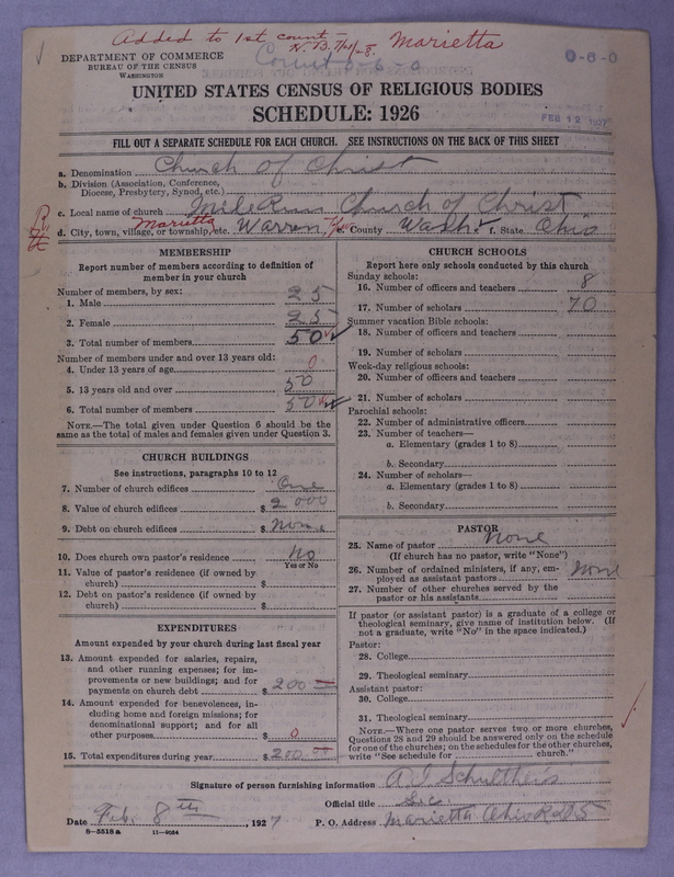 Scan of Disciples of Christ: unnumbered