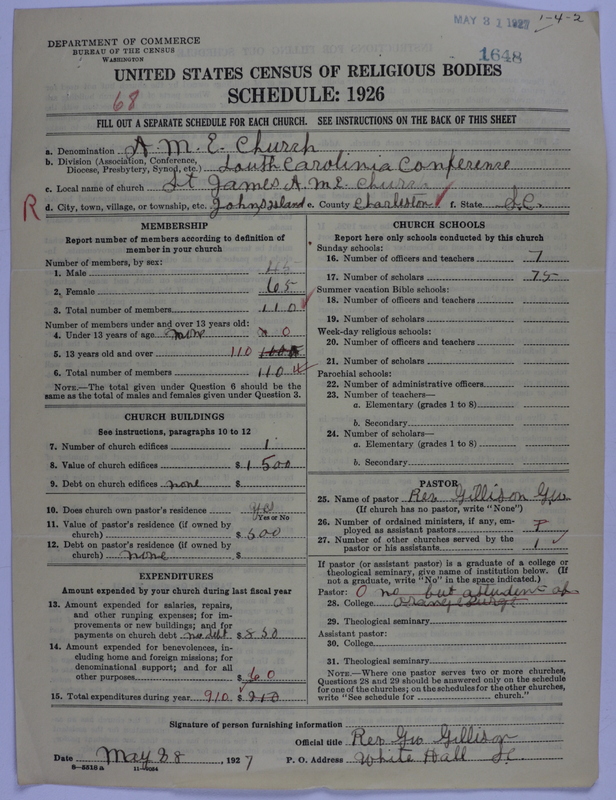 Scan of African Methodist Episcopal Church: 1648