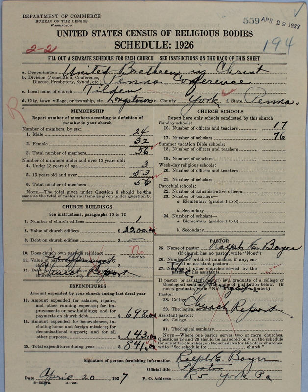 Scan of Church of the United Brethren in Christ: 559