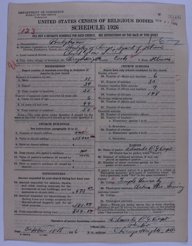 Scan of Presbyterian Church in the United States of America: 3516