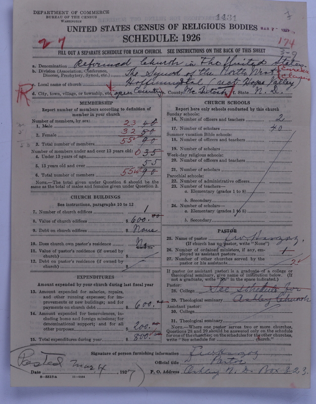 Scan of Reformed Church in the United States: 1431