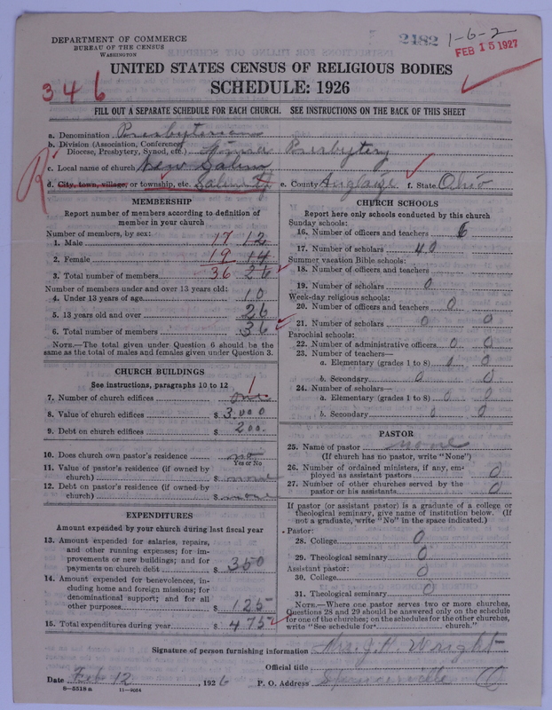 Scan of Presbyterian Church in the United States of America: 2482