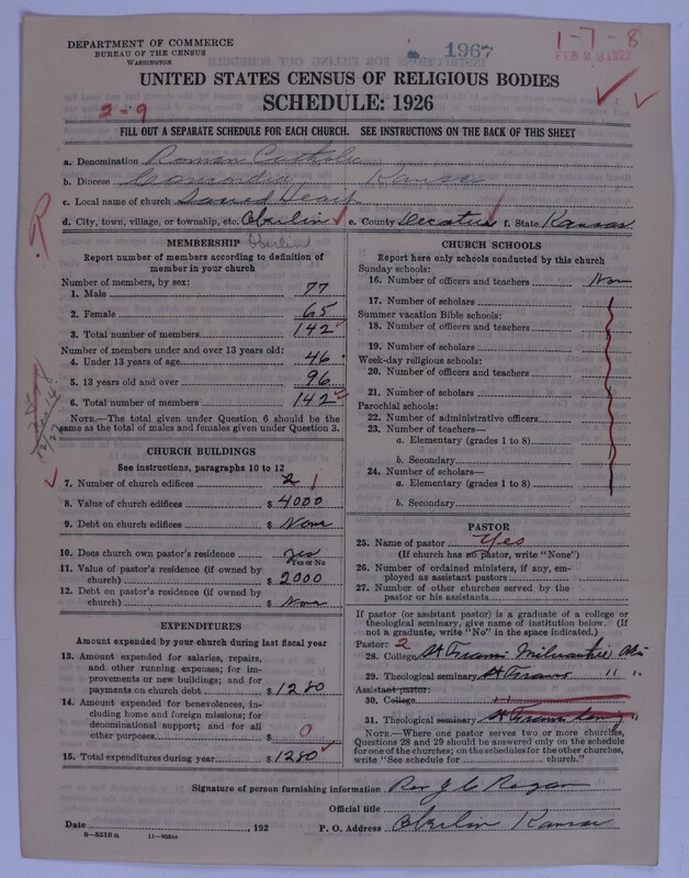 Scan of Roman Catholic Church: 1967