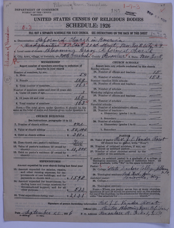 Scan of Reformed Church in America: 185
