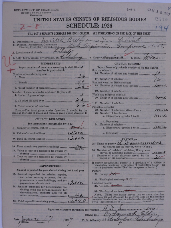 Scan of Church of the United Brethren in Christ: 2549