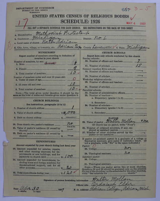 Scan of Methodist Protestant Church: 657