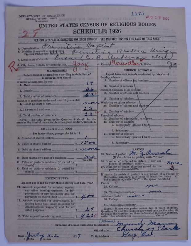 Scan of Primitive Baptists: 1175