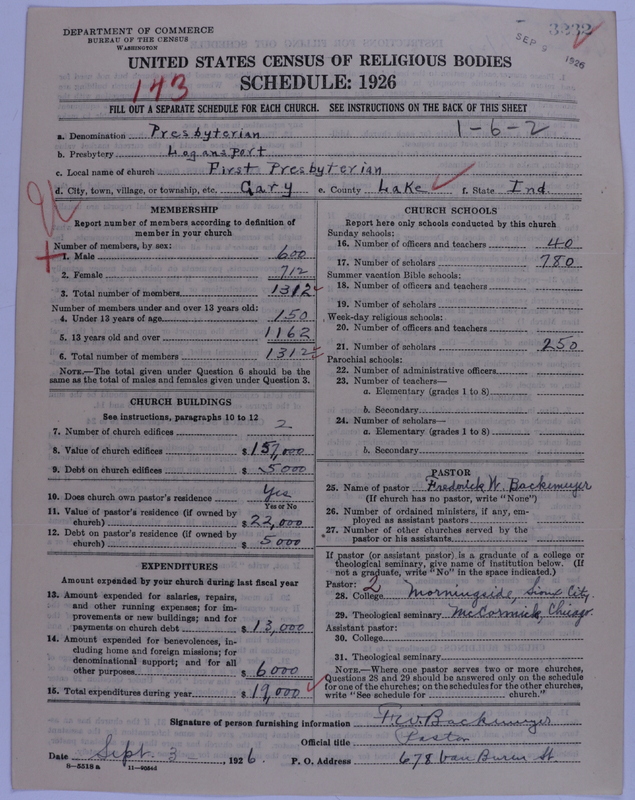 Scan of Presbyterian Church in the United States of America: 3232
