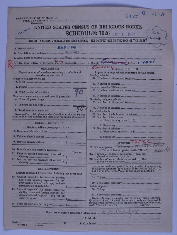 Scan of Negro Baptists: 9427