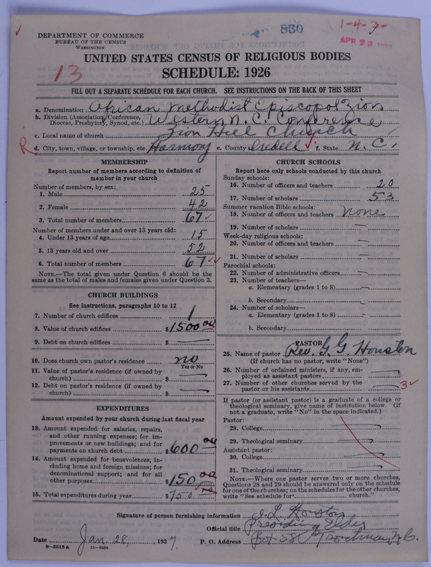 Scan of African Methodist Episcopal Zion Church: 830