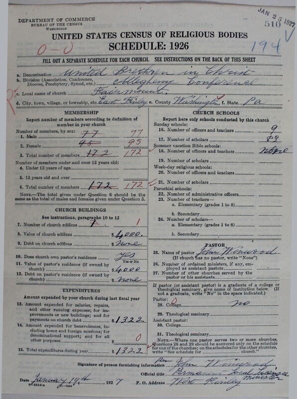Scan of Church of the United Brethren in Christ: 510