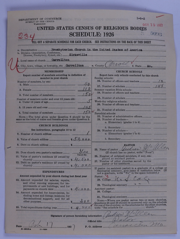 Scan of Presbyterian Church in the United States of America: 5093