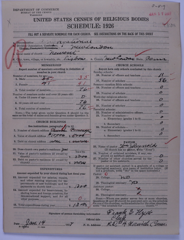 Scan of Congregational Churches: 1426