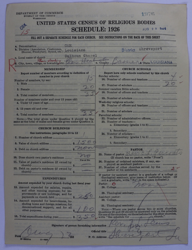 Scan of Colored Methodist Episcopal Church: 1976