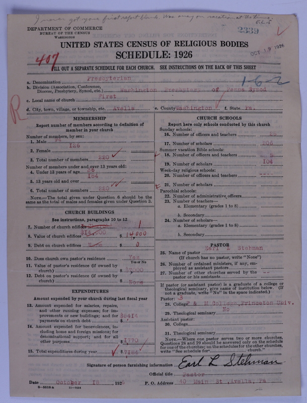 Scan of Presbyterian Church in the United States of America: 2339