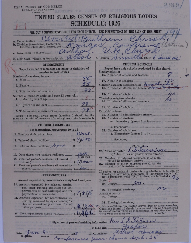 Scan of Church of the United Brethren in Christ: 2283