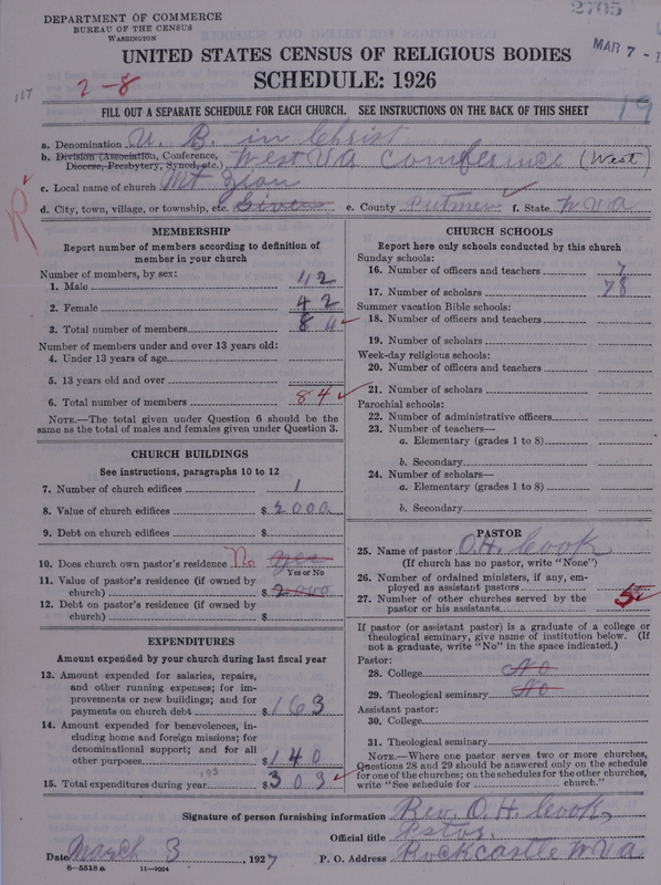 Scan of Church of the United Brethren in Christ: 2705