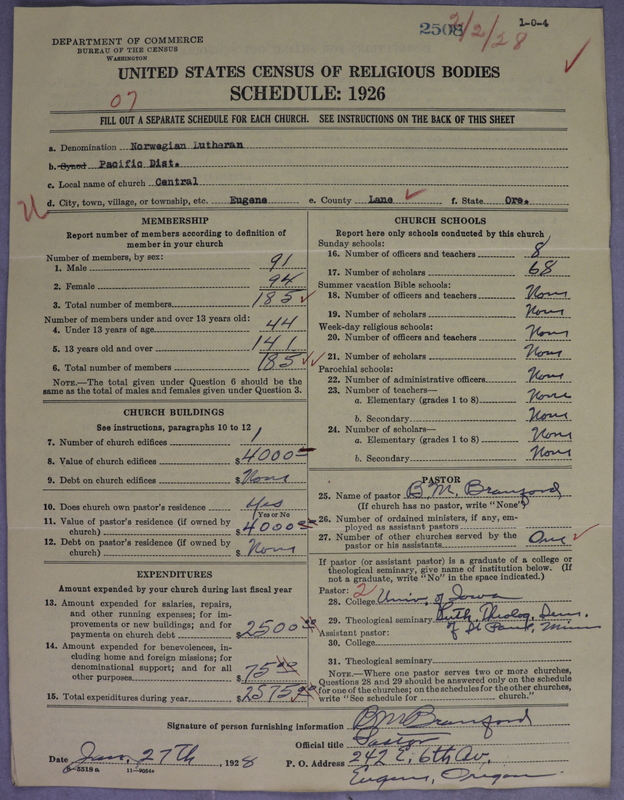 Scan of Norwegian Lutheran Church of America: 2509
