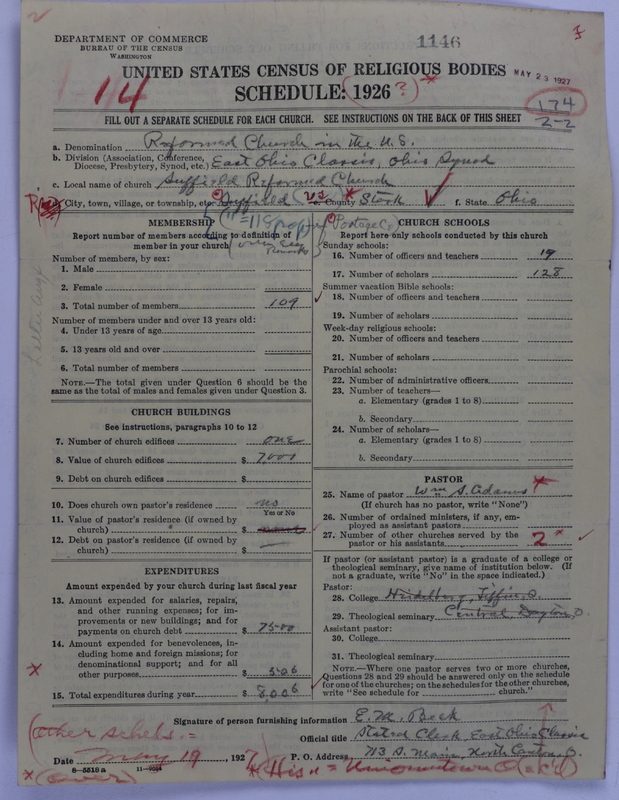 Scan of Reformed Church in the United States: 1146