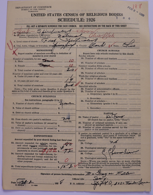 Scan of National Spiritualist Association: 188