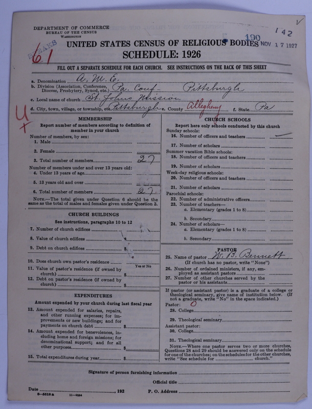 Scan of African Methodist Episcopal Church: 190