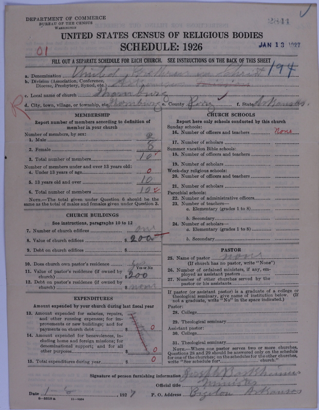 Scan of Church of the United Brethren in Christ: 2841