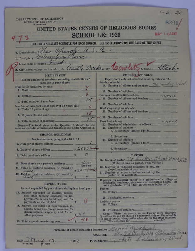 Scan of Presbyterian Church in the United States of America: 8281