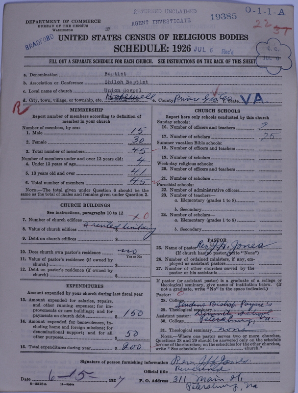 Scan of Negro Baptists: 19385
