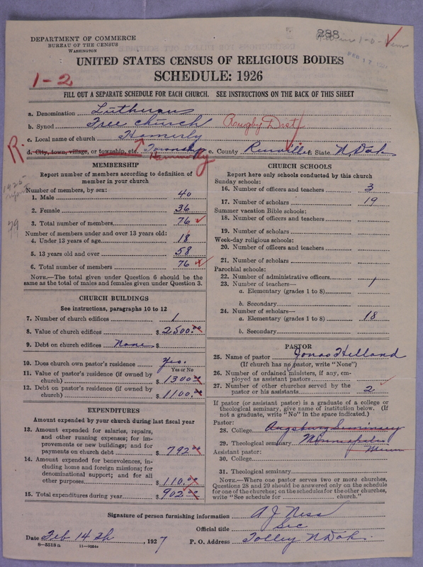 Scan of Lutheran Free Church: 288