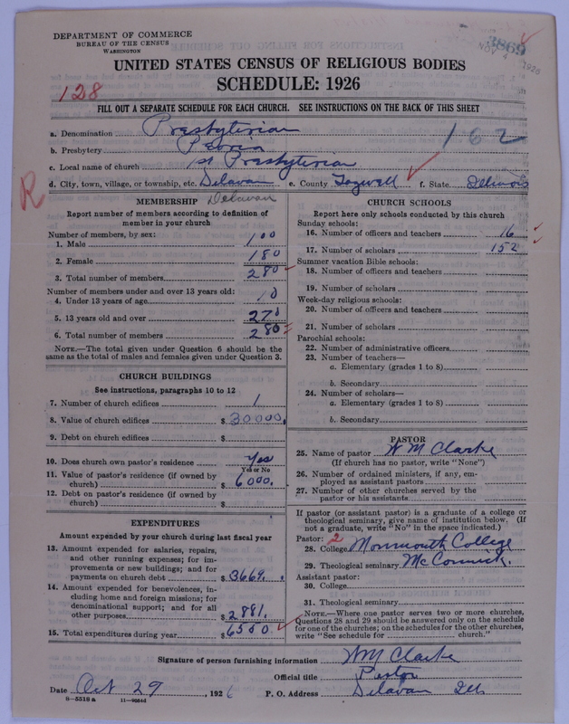 Scan of Presbyterian Church in the United States of America: 3869