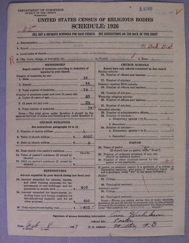 Scan of Norwegian Lutheran Church of America: 1499