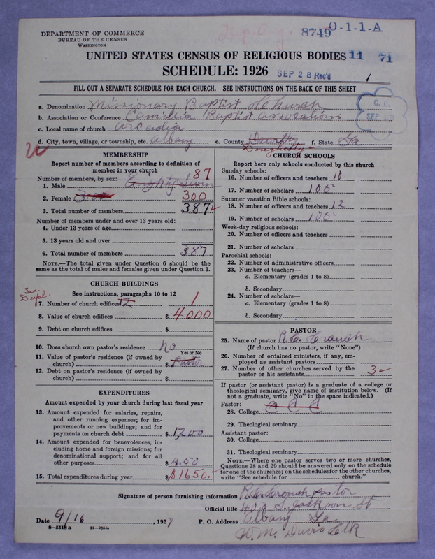 Scan of Negro Baptists: 8749