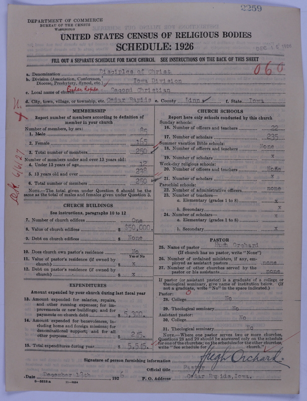 Scan of Disciples of Christ: 2259