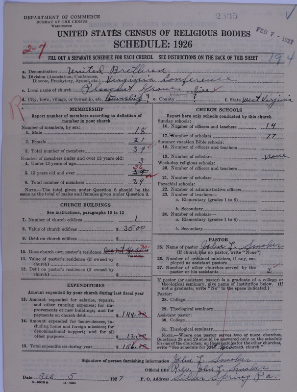 Scan of Church of the United Brethren in Christ: 2535