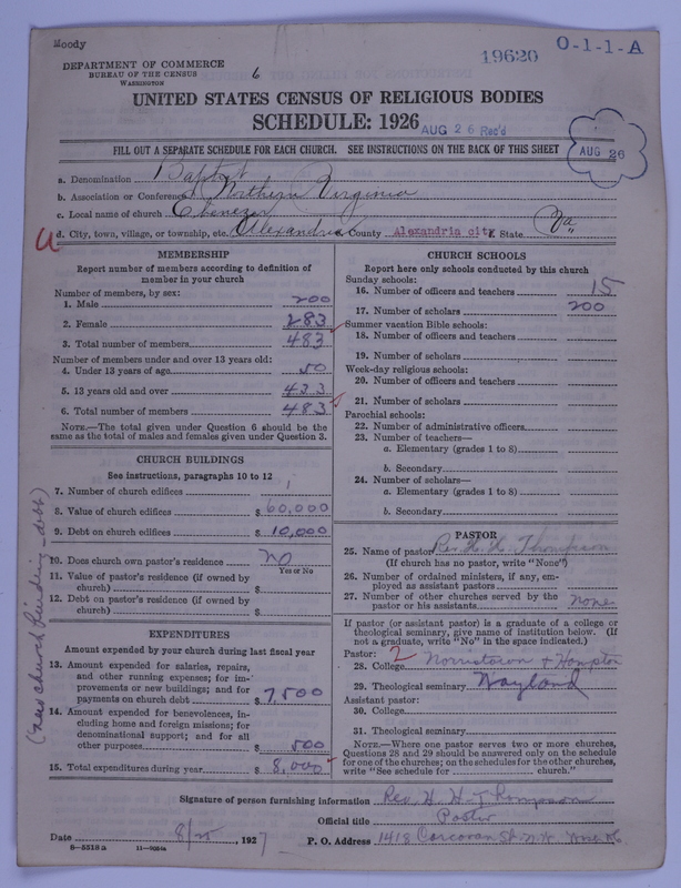 Scan of Negro Baptists: 19620