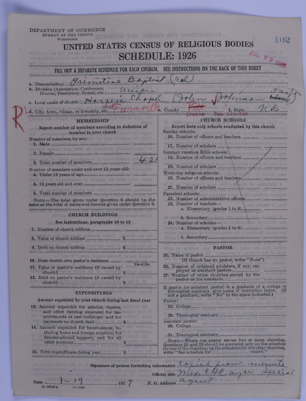 Scan of Colored Primitive Baptists: 102