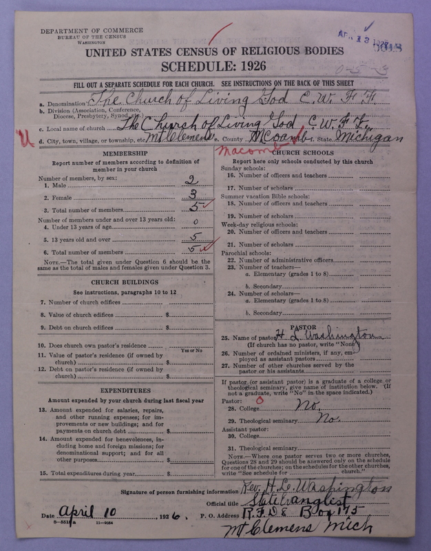 Scan of Church of the Living God, Christian Workers for Fellowship: 18