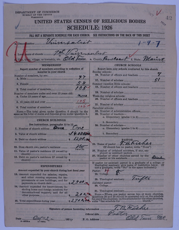 Scan of Universalist Church: 42