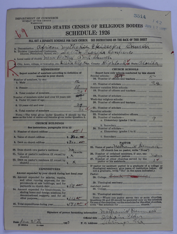 Scan of African Methodist Episcopal Church: 3514