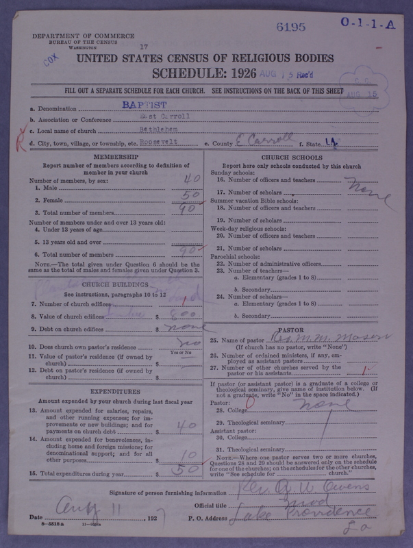 Scan of Negro Baptists: 6195