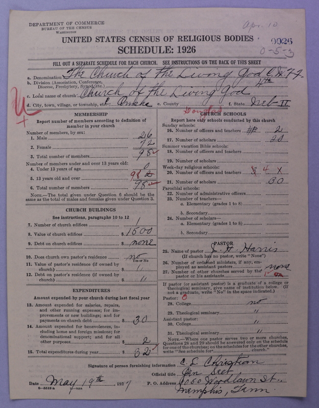 Scan of Church of the Living God, Christian Workers for Fellowship: 26