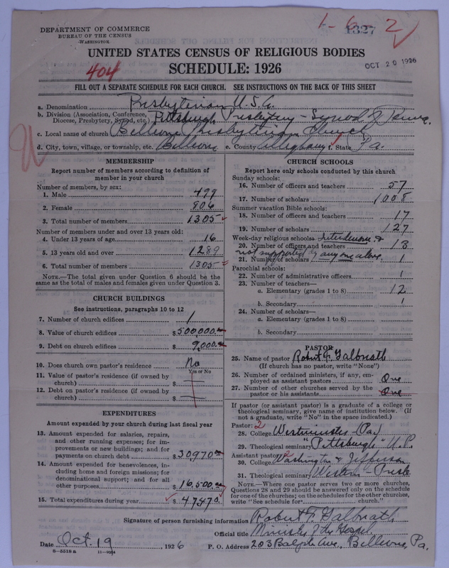 Scan of Presbyterian Church in the United States of America: 1327