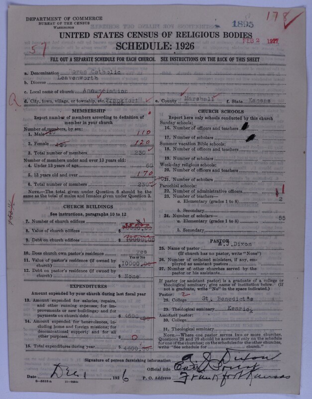 Scan of Roman Catholic Church: 1895
