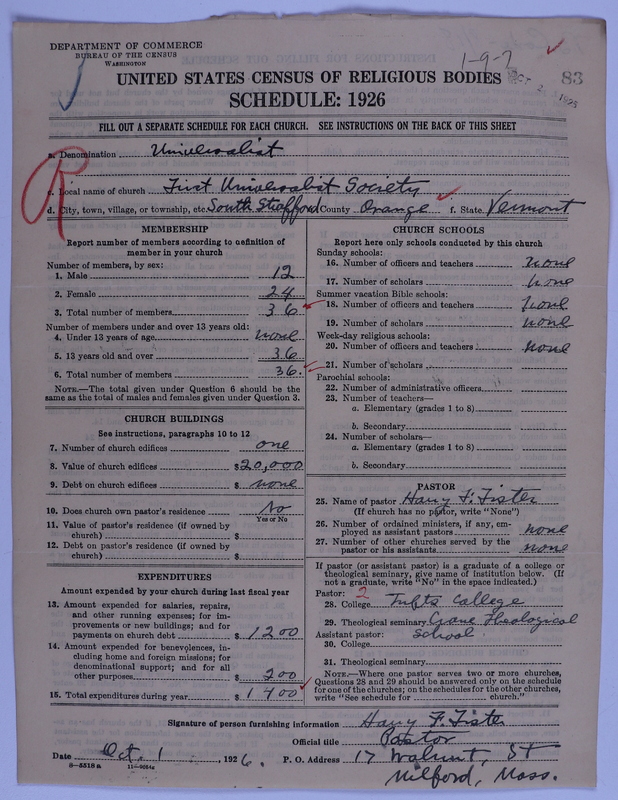 Scan of Universalist Church: 83