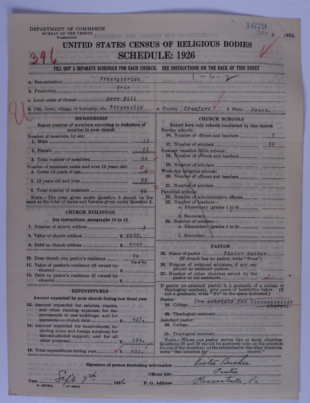 Scan of Presbyterian Church in the United States of America: 1679