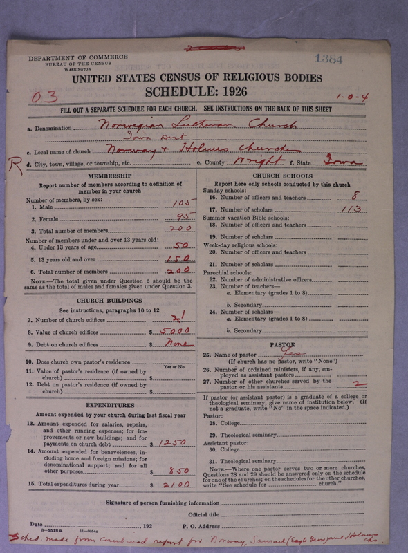 Scan of Norwegian Lutheran Church of America: 1384