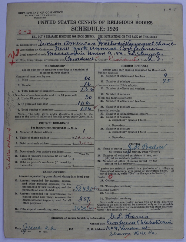 Scan of Union American Methodist Episcopal Church: 1